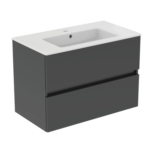 Szürke fali mosdó alatti szekrény 80x55 cm Eurovit+ – Ideal Standard-image-3