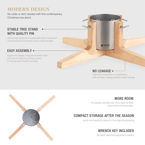 Rustic karácsonyfatalp - Tree Nest-image-3