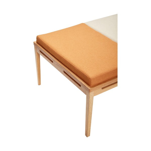 Narancssárga-krémszínű pad Amber – Hübsch-image-2