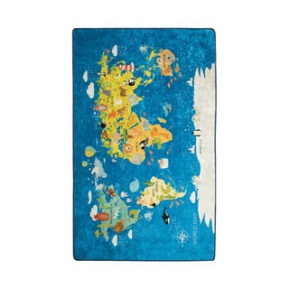 World Map gyerekszőnyeg, 200 x 290 cm