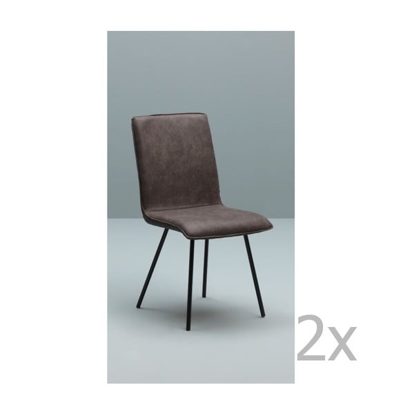 Moen sötétbarna szék szett, 2 db-os - Design Twist