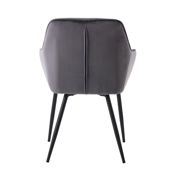 Szürke kárpitozott karfás étkezőfotel szett 2 db-os Nolan Square – Unique Furniture-image-4