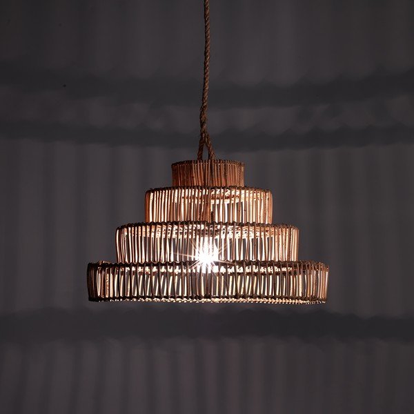 Tower rattan függőlámpa, magasság 35 cm - Tomasucci-image-1