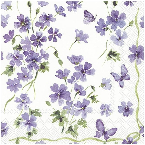 Papír szalvéta készlet 20 db-os Purple Spring - IHR