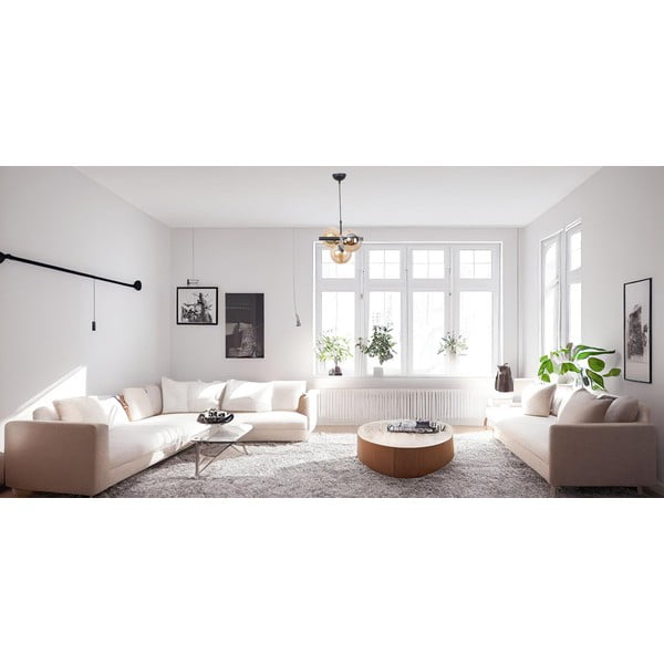 Sárga-fekete függőlámpa üveg búrával ø 15 cm Cascade – Squid Lighting-image-4