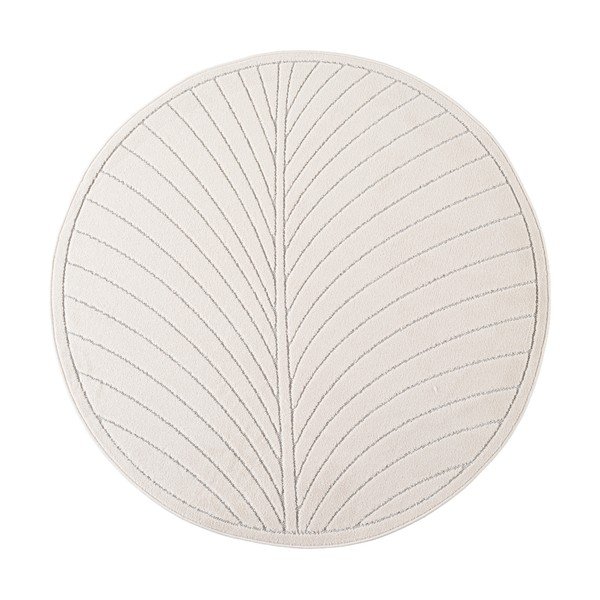 Krémszínű kerek kültéri-beltéri szőnyeg ø 120 cm Nova 1204 – Ayyildiz Carpets