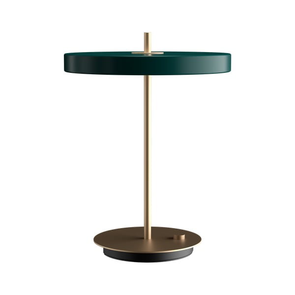 Sötétzöld LED dimmelhető asztali lámpa fém búrával (magasság 41,5 cm) Asteria Table – UMAGE