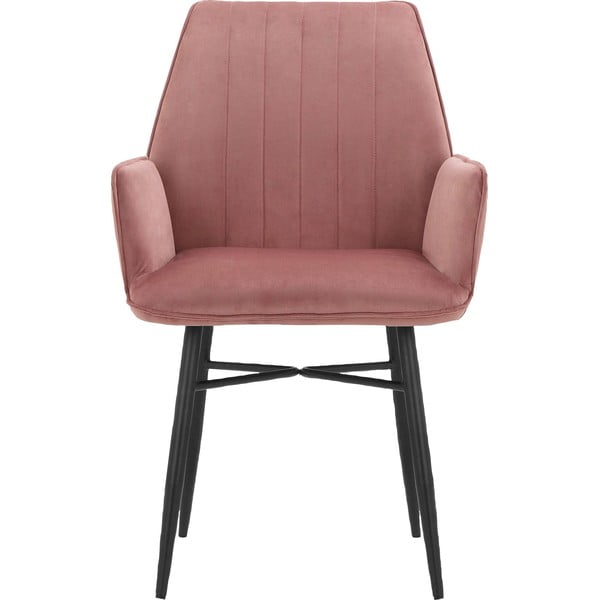 Világos rózsaszín kárpitozott étkezőfotel szett 2 db-os Anzo – Støraa-image-2