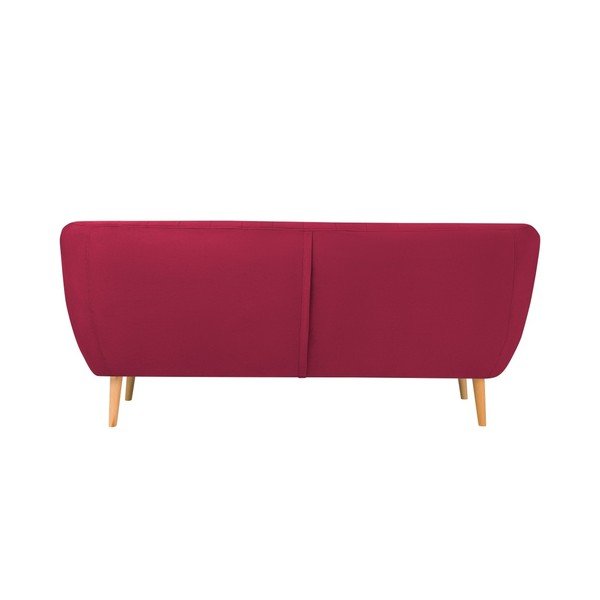 Sardaigne sötét rózsaszín bársony kanapé, 188 cm - Mazzini Sofas-image-3