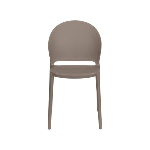 Barna műanyag kerti szék szett 4 db-os Sjoerd – White Label-image-2