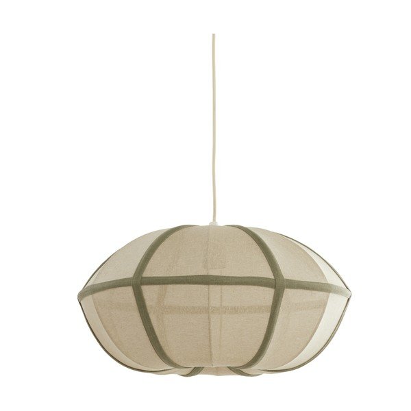 Krémszínű függőlámpa textil búrával Mirelys – Light & Living