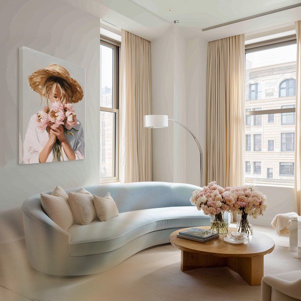 Kép kézzel festett részletekkel 70x100 cm Estelle – Styler-image-1