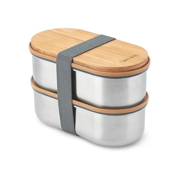 Osztott uzsonnás doboz 2 db-os Bento – Black + Blum-image-3