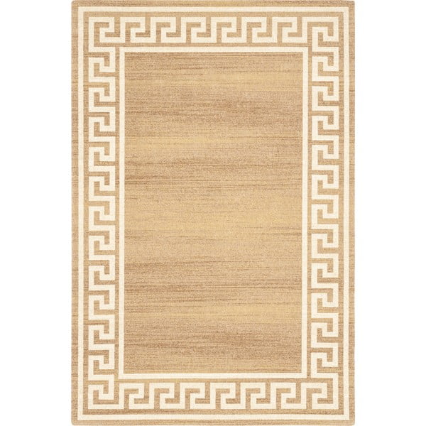 Világosbarna gyapjú szőnyeg 100x180 cm Cesar – Agnella