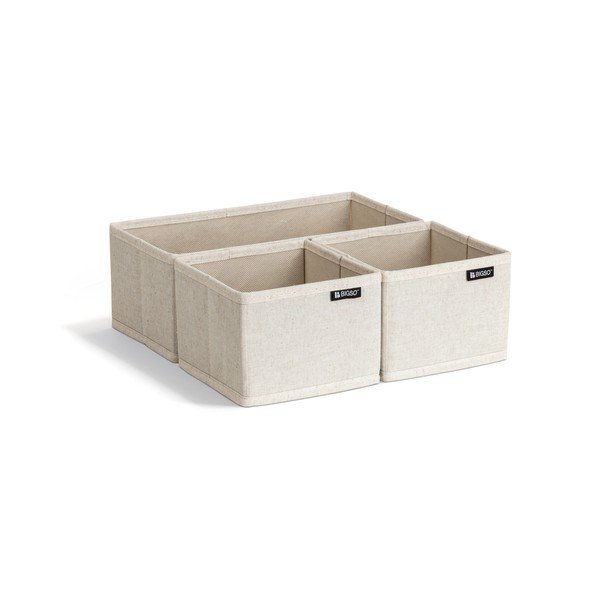 Textil fiókrendszerező készlet 3 db-os Soft Storage – Bigso-image-4