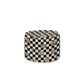 Fehér-fekete puff Asterix Checkerboard - Really Nice Things