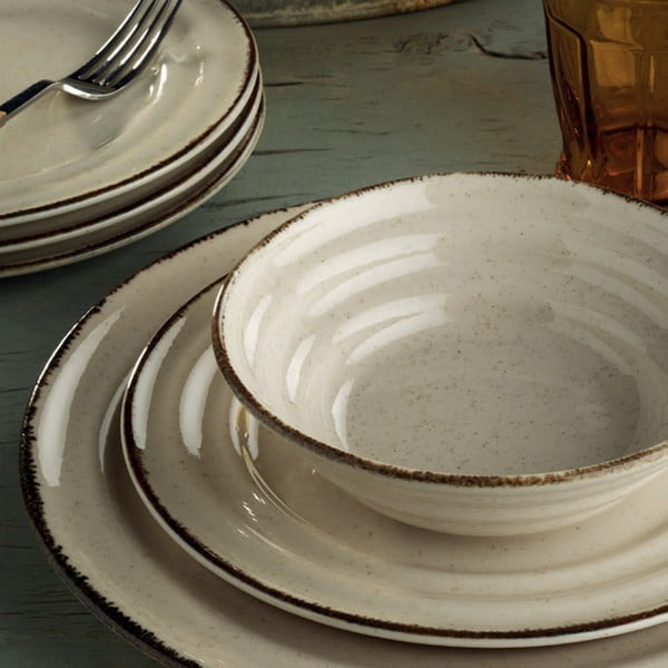 Basis 24 db-os bézs porcelán étkészlet - Kütahya Porselen-image-1