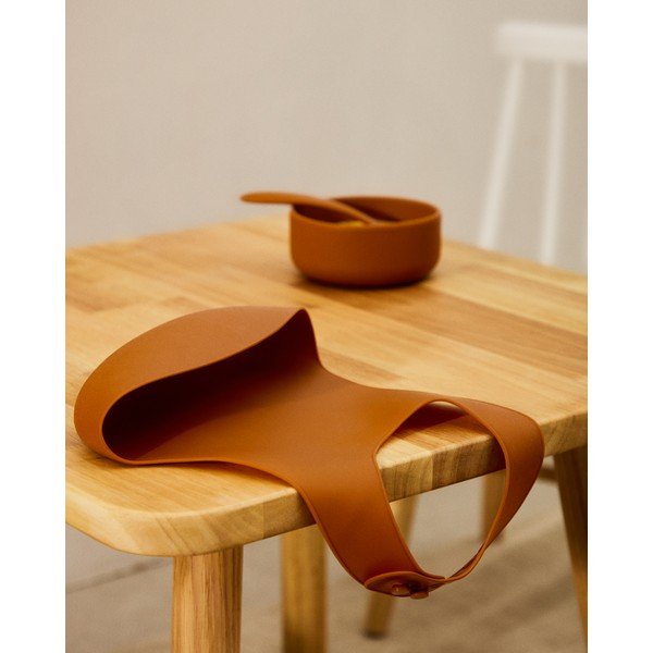 Narancssárga-szürkéskék előke szett 2 db-os Lili – Kave Home-image-2