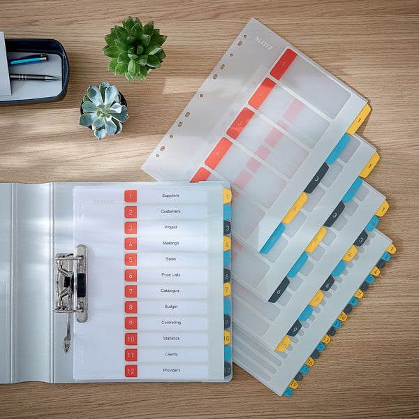 5 db számozott jelölő, 20 címkével, A4 - Leitz-image-1