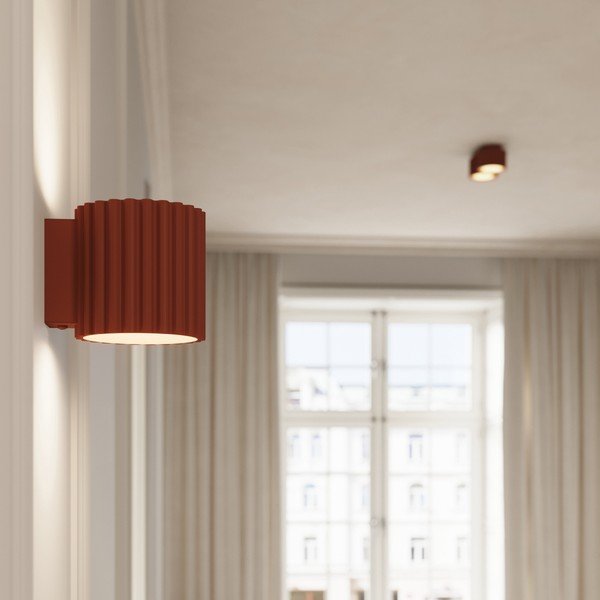 Terrakotta színű fém spotlámpa ø 10 cm Zora – Sollux-image-3