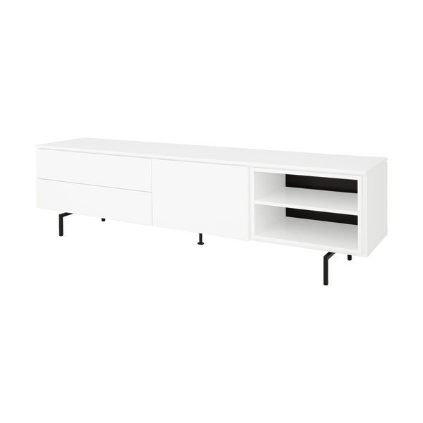 Fehér alacsony komód 210x57 cm Plain – Tenzo-image-2