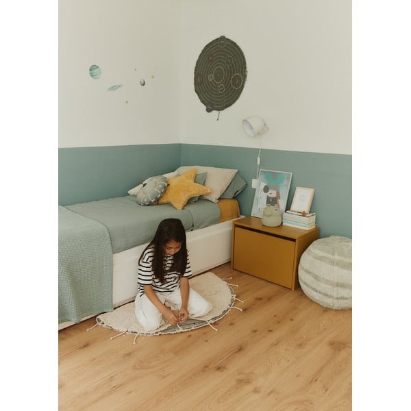 Krémszínű mosható kézi szövésű pamut kerek szőnyeg ø 100 cm Moon Multishape – Lorena Canals-image-4