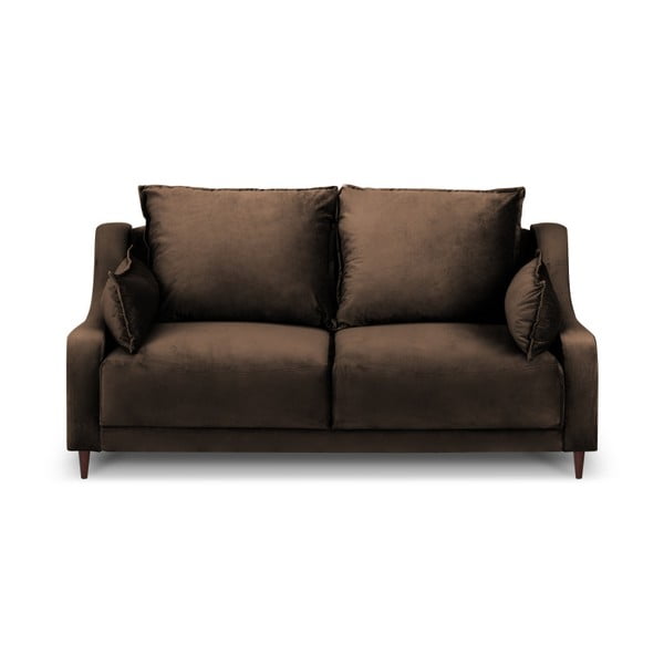 Freesia barna bársony kanapé, 150 cm - Mazzini Sofas