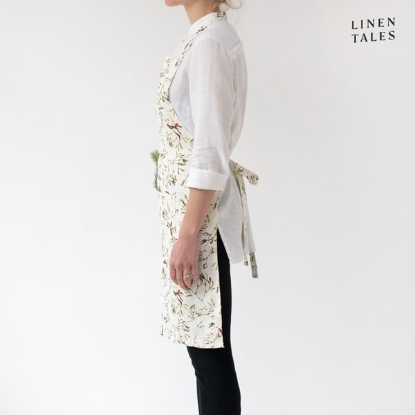 Len kötény karácsonyi mintával – Linen Tales-image-1