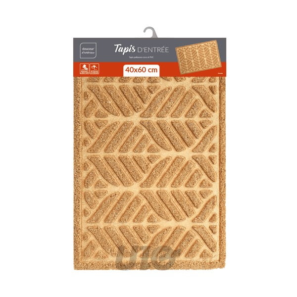 Kókuszrost lábtörlő 40x60 cm Palmette – douceur d'intérieur-image-1