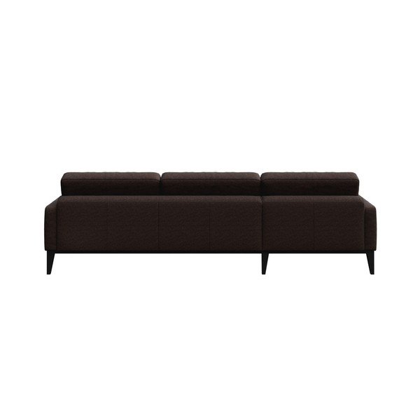 Musso Tufted barna kanapé jobboldali fekvőfotellel - MESONICA-image-3
