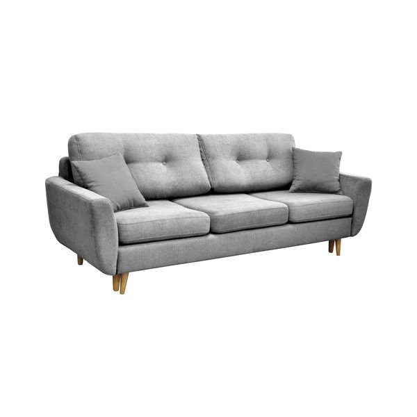 Rose szürke kihúzható kanapé világos lábakkal - Mazzini Sofas-image-3