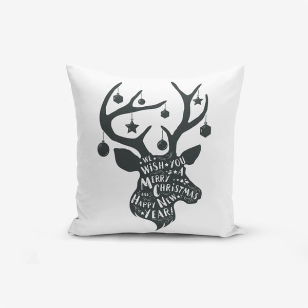 Christmas Deer pamut keverék párnahuzat, 45 x 45 cm - Minimalist Cushion Covers
