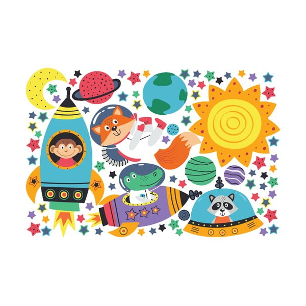 Space dekorációs gyerek falmatrica - Ambiance-image-4