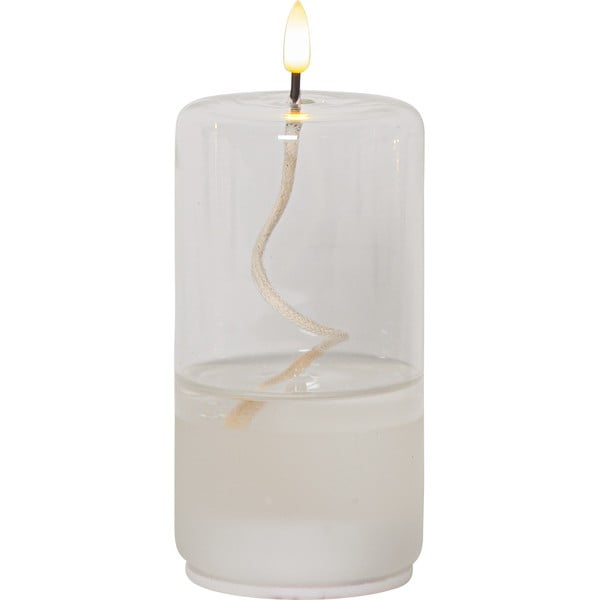 Flamme Float fehér LED gyertya üvegben, magasság 17,5 cm - Star Trading