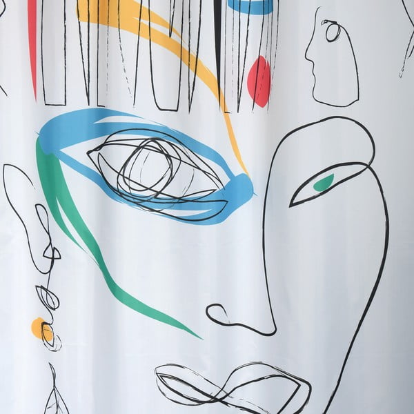 Zuhanyfüggöny 180x200 cm Faces – Spirella-image-2