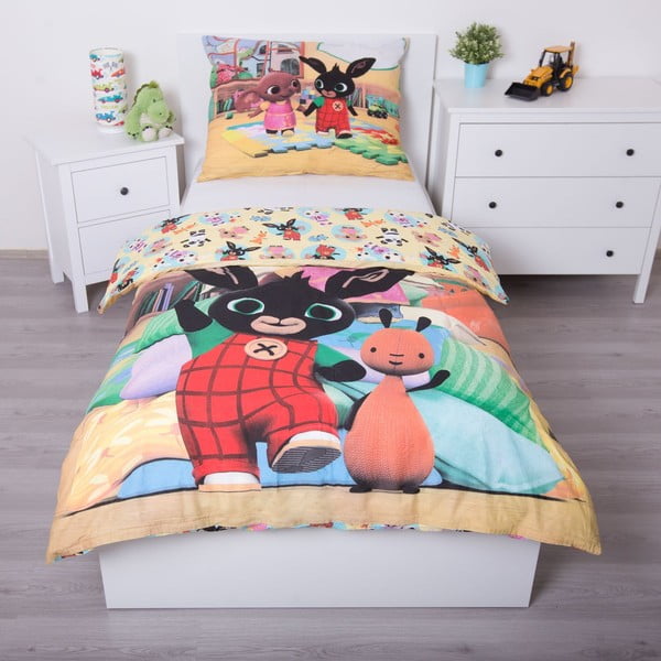 Egyszemélyes pamut gyerek ágyneműhuzat 140x200 cm Bing – Jerry Fabrics-image-2