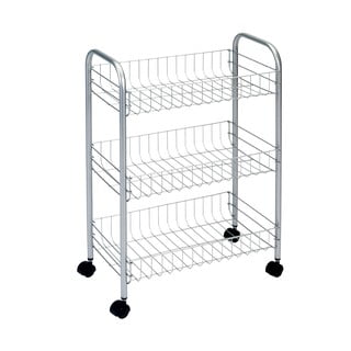 Lugano gurulós állvány, 3 db polccal - Metaltex
