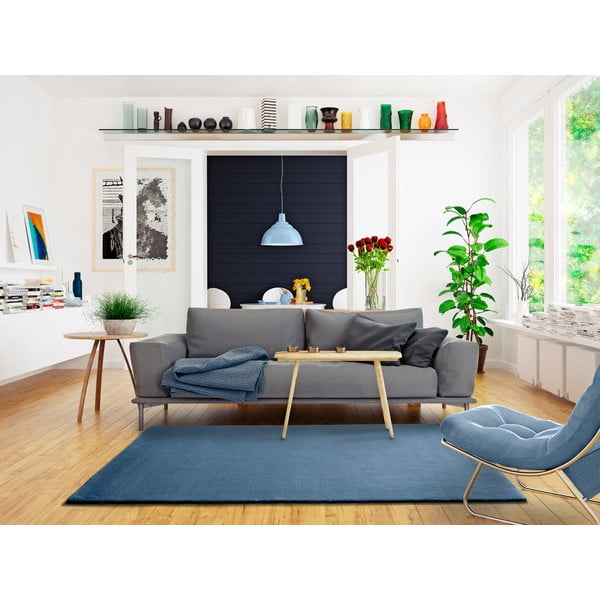 Berna Liso kék szőnyeg, 80 x 150 cm - Universal-image-1