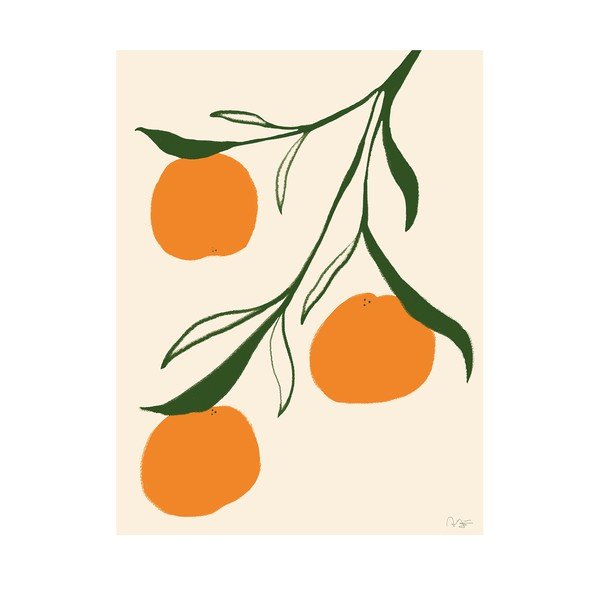 Poszter 30x40 cm Orange – Anna Mörner – The Poster Club