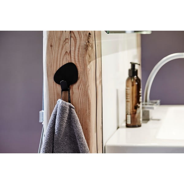 Fekete acél akasztó szett 2 db-os Curve M Nupo – LIND DNA-image-1