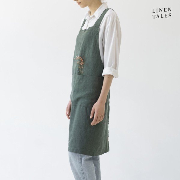 Len kötény Crossback – Linen Tales-image-1