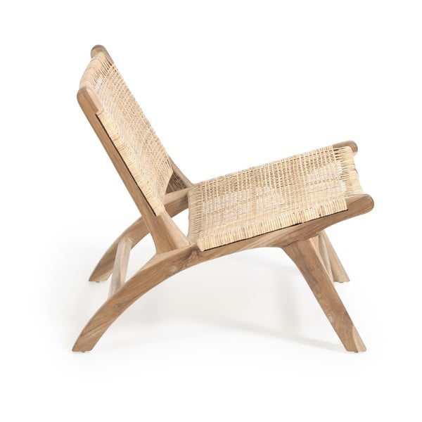 Natúr színű szőtt fotel Beida – Kave Home-image-3