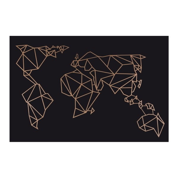 Decor World rézszínű fém fali dekoráció - Homemania-image-2