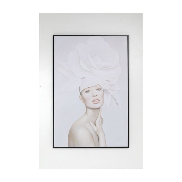 Lady White Blossom keretezett kép, 80 x 120 cm - Kare Design