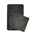 Antracitszürke fürdőszobai kilépő szett 2 db-os 50x80 cm Cizgili – Foutastic