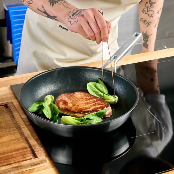 Rozsdamentes acél serpenyő tapadásmentes felülettel ø 30 cm Lucca 3.0 – FABINI-image-1