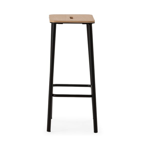 Fekete bárszék szett 2 db-os (ülésmagasság 65 cm) Abba – Marckeric-image-2