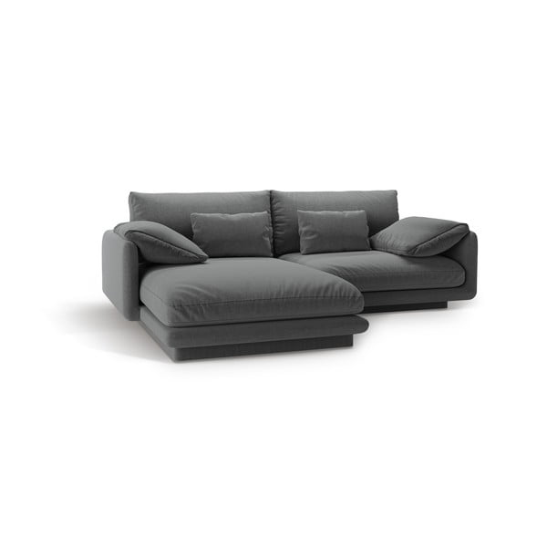 Sötétszürke sarokkanapé (bal oldali) Torino – Micadoni Home-image-1