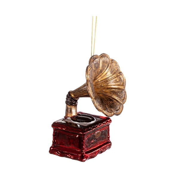 Kézzel készített karácsonyfadísz 11 cm Gramophone – Sass & Belle