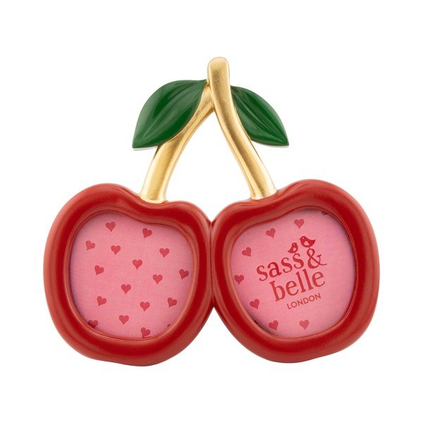 Piros poligyanta álló képkeret 17,5x15,5 cm Cherry – Sass & Belle